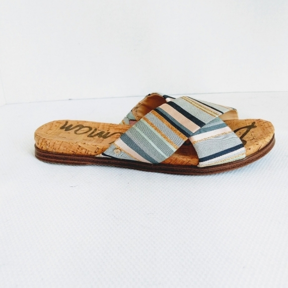 Sam Edelman Hattie Criss Cross Slides - Picture 5 of 7